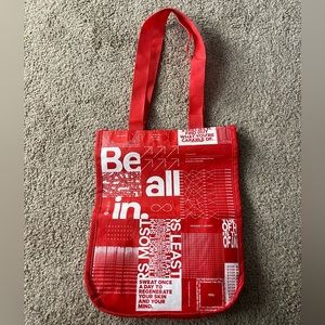 small red lulu bag
